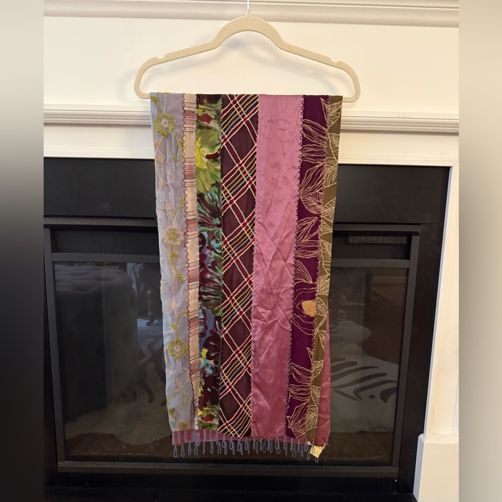 Catherine Malandrino Multicolor Patchwork Scarf - image 1
